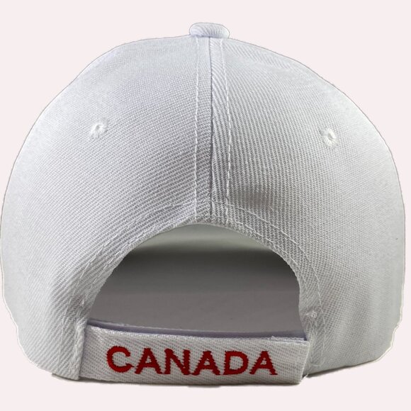 Variety To Go Canadian Baseball Hat/Cap, Adjustable Sports Hat (1008 White) - Picture 5 of 8